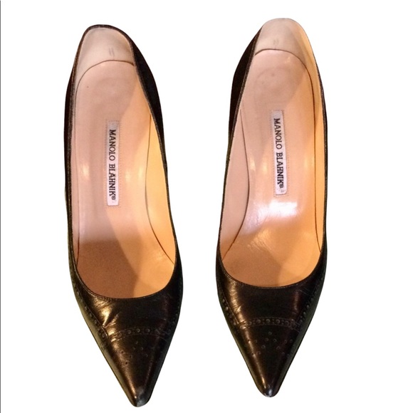 MANOLO BLAHNIK IMMACULATE CONDITION HEELS - Picture 1 of 6